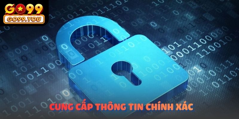 Chắn chắn cung cấp thông tin người chơi một cách chính xác